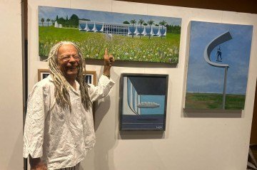 'Renato Matos: Arte em movimento' apresenta obras do artista plástico e cantor que traça uma trajetória estética única.  -  (crédito: Divulgação)
