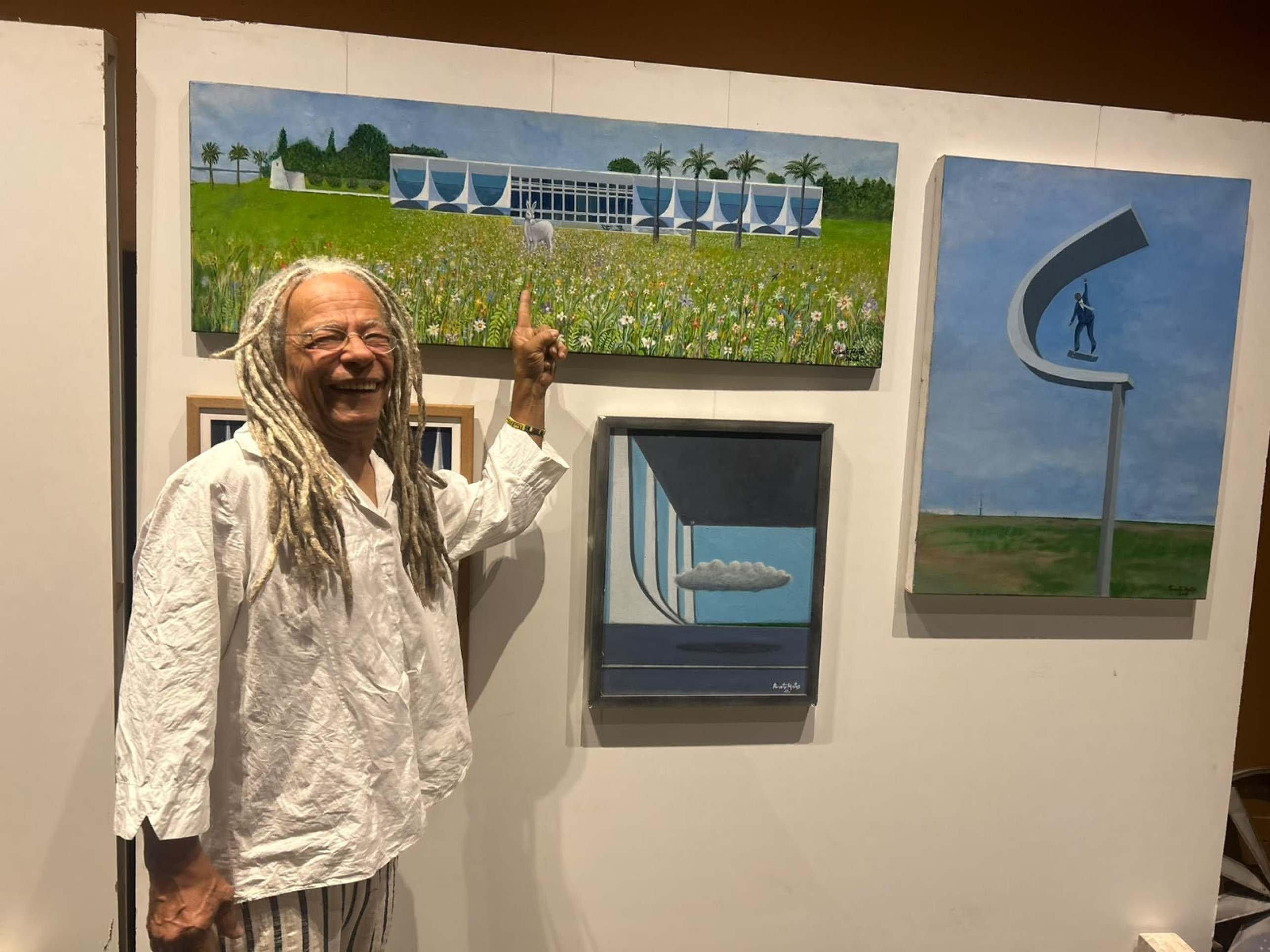 Renato Matos expõe sua grandeza nas artes plásticas em mostra na Asa Norte 