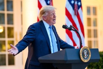 Trump prometeu usar o que chamou de poder militar 'inigualável' contra cartéis no Hemisfério Ocidental -  (crédito: Joyce N. Boghosian/White House )
