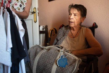 Maricarmen saiu de sua casa em cadeira de rodas - (crédito: Getty Images) Maricarmen saiu de sua casa em cadeira de rodas - (crédito: Getty Images)