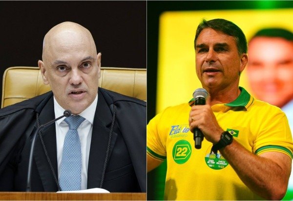 Rosinei Coutinho/STF Vittor Sales/Divulgação Campanha Flávio Bolsonaro