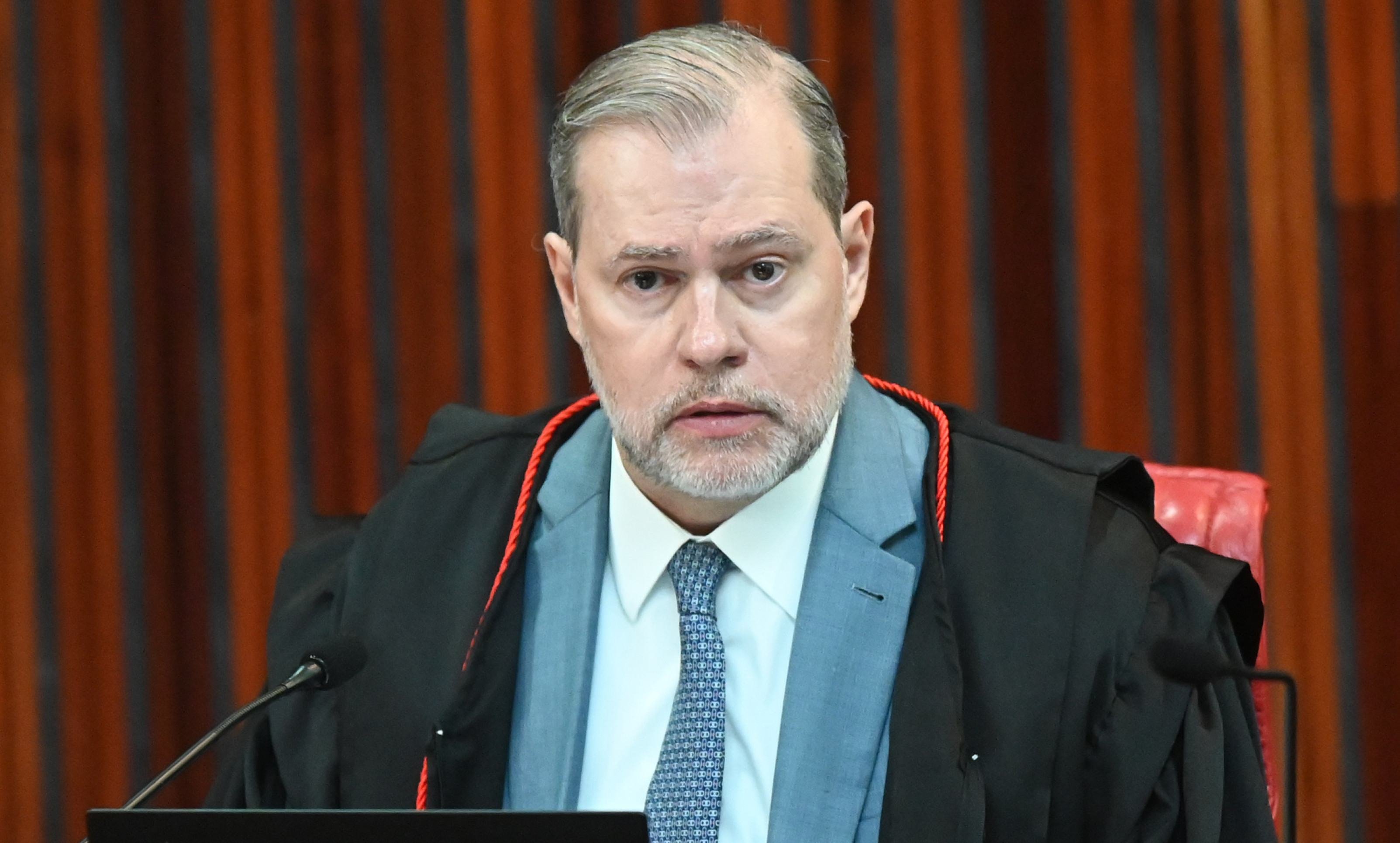  24/09/2026. Ed Alves/CB/D.A Press. Politica. TSE decide, por 5 votos a 2, barrar candidatura de Arruda ao GDF. Tribunal julgou o recurso da defesa do candidato, ap&oacute;s decis&atilde;o do TRE de barrar o registro de candidatura. Na foto, Ministro Dias Toffili