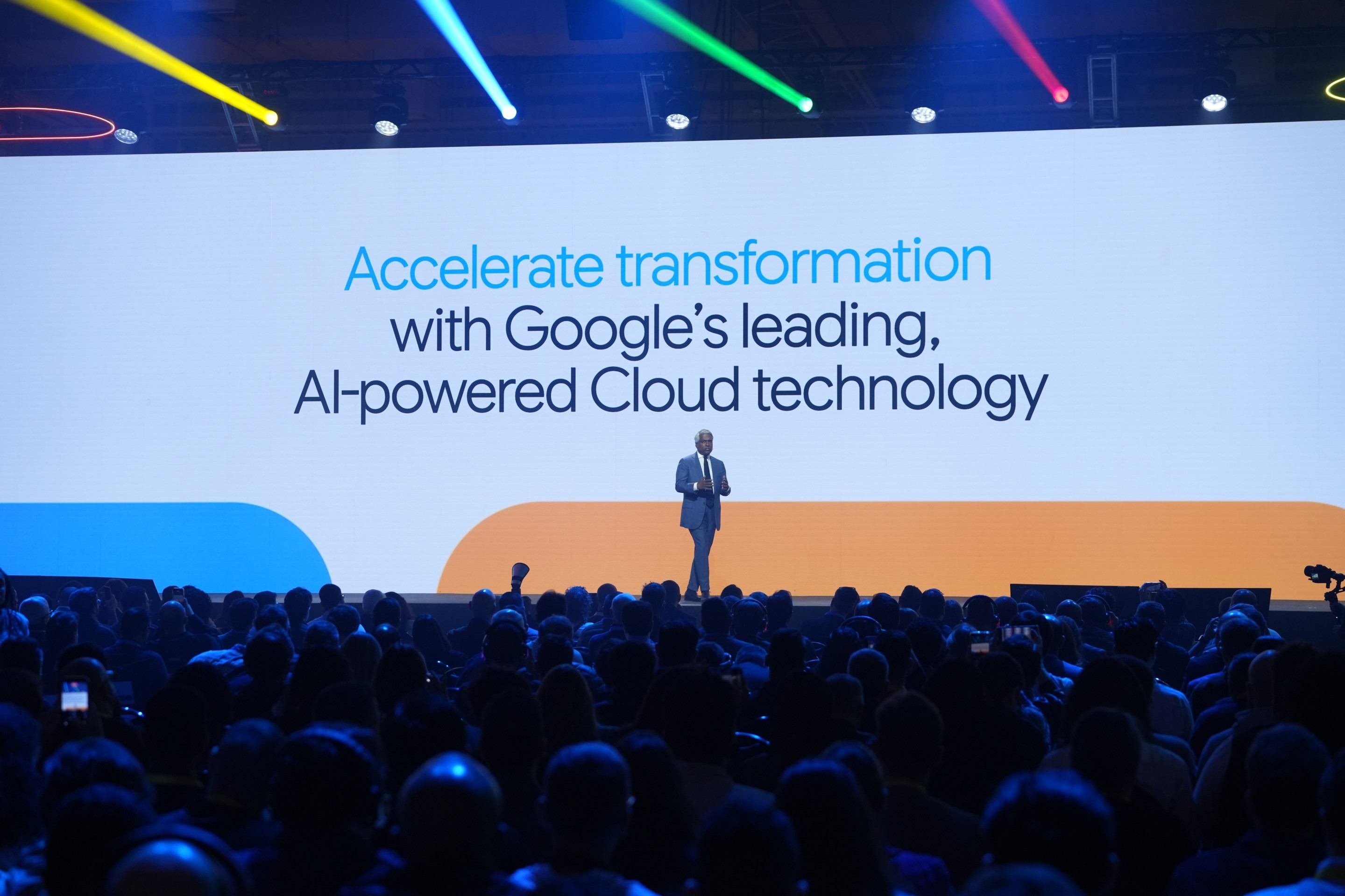 Thomas Kurian, CEO mundial do Google Cloud, durante apresenta&ccedil;&atilde;o no Google Cloud Summit Brasil 2026, nesta quinta-feira em S&atilde;o Paulo 