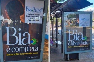 Imagens anexadas pelo Psol na ação protocolada no Supremo mostram propaganda em diversos pontos do DF -  (crédito: reprodução)