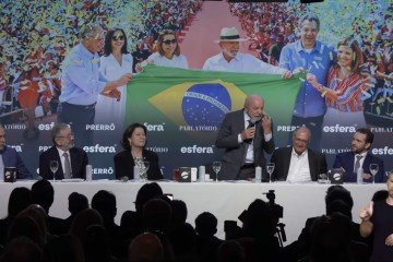 Presidente Lula, durante jantar com empresários e representantes do setor produtivo nesta sexta-feira (25/9) -  (crédito: Reprodução)