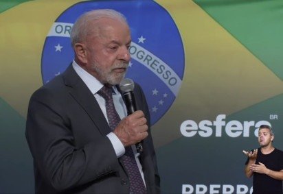 Presidente Lula, durante jantar com empresários e representantes do setor produtivo nesta sexta-feira (25/9) -  (crédito: Reprodução)