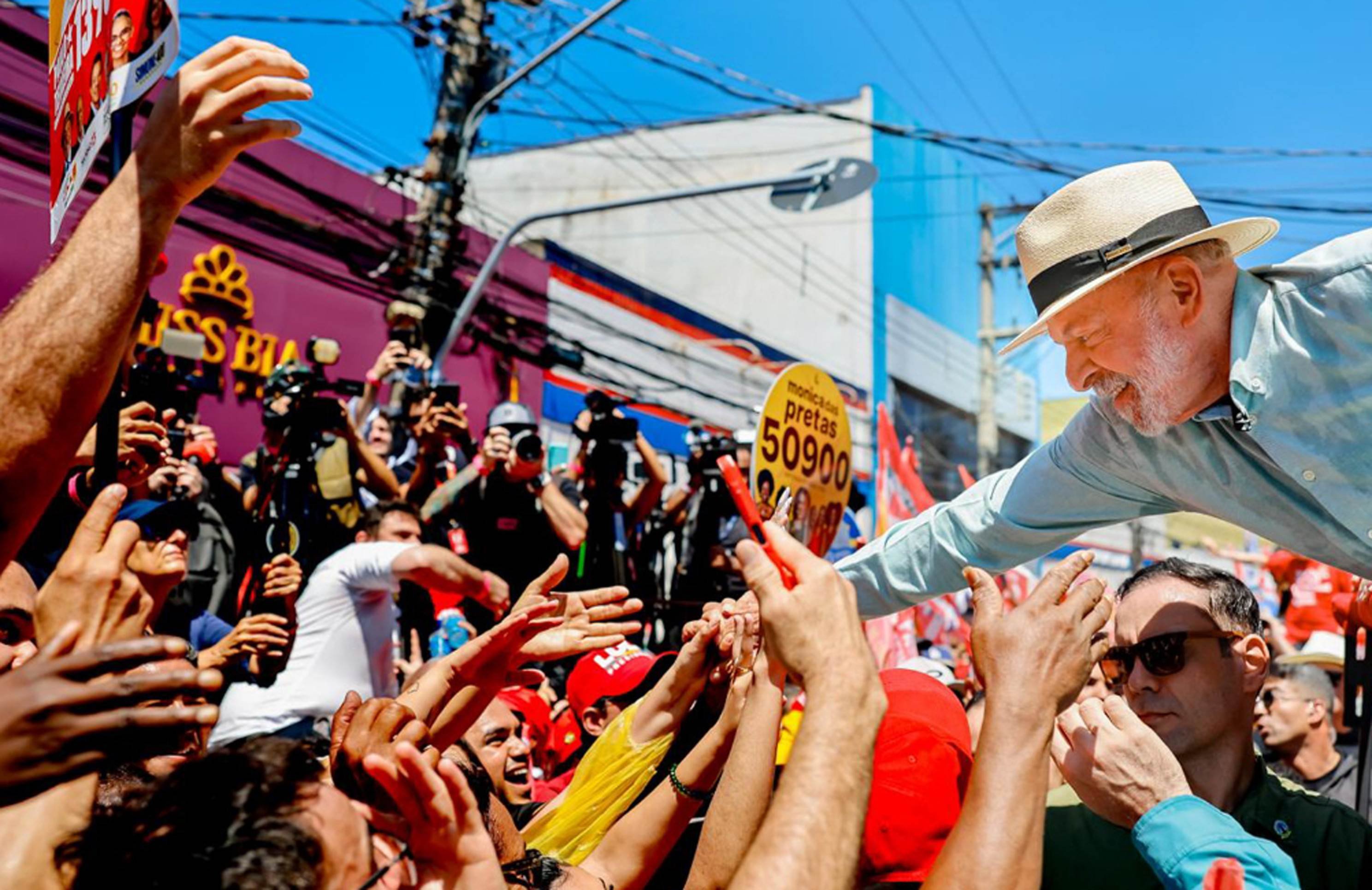O montante gasto pela campanha do petista é 7,4 vezes maior que o destinado pelo seu principal adversário -  (crédito: Ricardo Stuckert/PR )