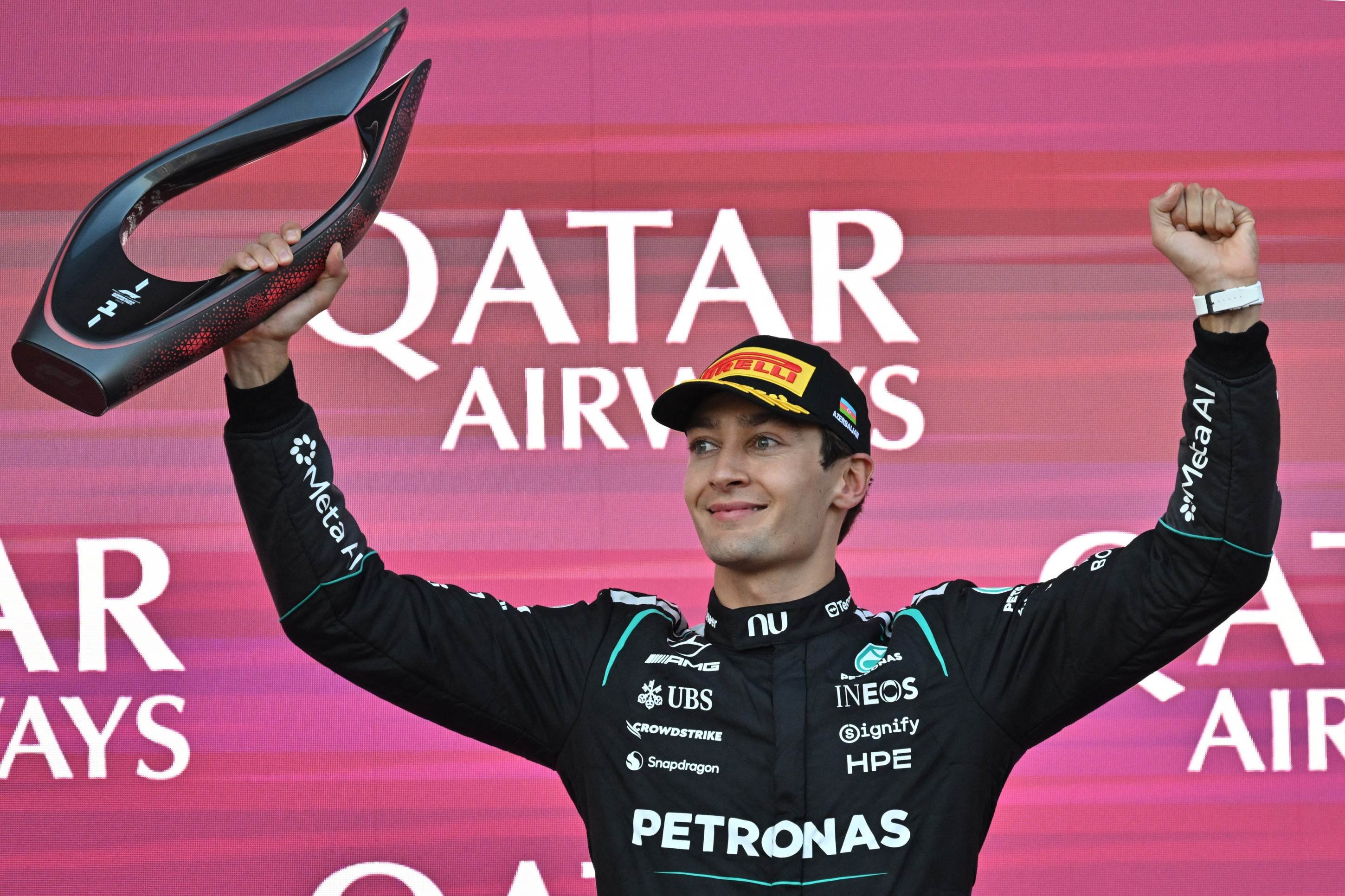 George Russell vence GP do Azerbaijão; Bortoleto termina em 13º