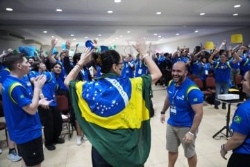 Delegação brasileira  -  (crédito: Reprodução/CNI)