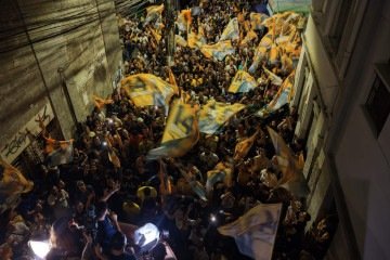Apoiadores do candidato à Presidência Renan Santos (Missão), reunidos durante ato político em Vitória (ES) - (crédito: Reprodução/Instagram) Apoiadores do candidato à Presidência Renan Santos (Missão), reunidos durante ato político em Vitória (ES) - (crédito: Reprodução/Instagram)