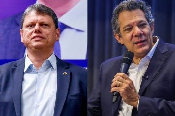 Tarcísio de Freitas e Fernando Haddad protagonizam a disputa pelo governo de São Paulo, conforme indicam as pesquisas eleitorais - (crédito: Douglas Gomes/Liderança Republicanos e Diogo Zacarias) Tarcísio de Freitas e Fernando Haddad protagonizam a disputa pelo governo de São Paulo, conforme indicam as pesquisas eleitorais - (crédito: Douglas Gomes/Liderança Republicanos e Diogo Zacarias)