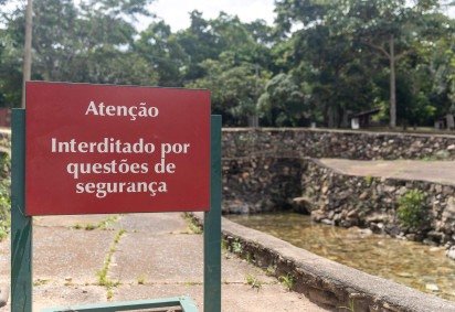 Piscinas da Água Mineral seguem interditadas desde fevereiro deste ano -  (crédito: Joao Stangherlin/ ICMBio) -Piscinas da Água Mineral seguem interditadas desde fevereiro deste ano -  (crédito: Joao Stangherlin/ ICMBio)