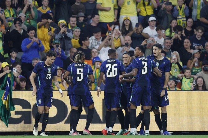 Seleção Brasileira fez jogo de aproximações e trocas de passe mais efetivas. No entanto, foi vazada pelo quarto duelo seguido e ampliou preocupação - (crédito: Rafael Ribeiro/CBF) Seleção Brasileira fez jogo de aproximações e trocas de passe mais efetivas. No entanto, foi vazada pelo quarto duelo seguido e ampliou preocupação - (crédito: Rafael Ribeiro/CBF)