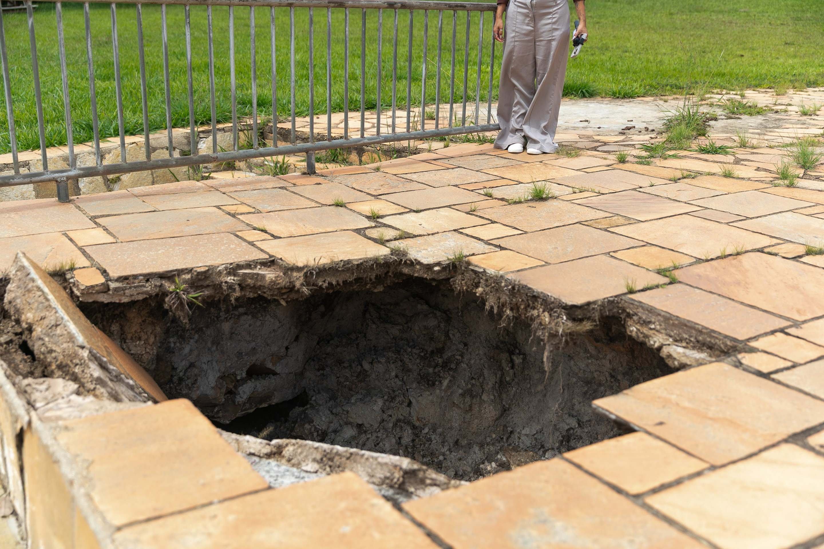 Estrutura atual das piscinas da &Aacute;gua Mineral