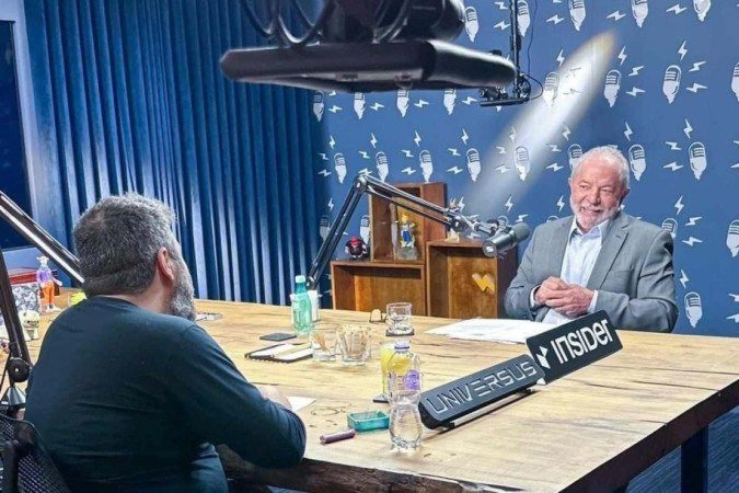 Lula participou do Flow Podcast durante a campanha presidencial da 2022 - (crédito: ReproduçãoX Lula) Lula participou do Flow Podcast durante a campanha presidencial da 2022 - (crédito: ReproduçãoX Lula)
