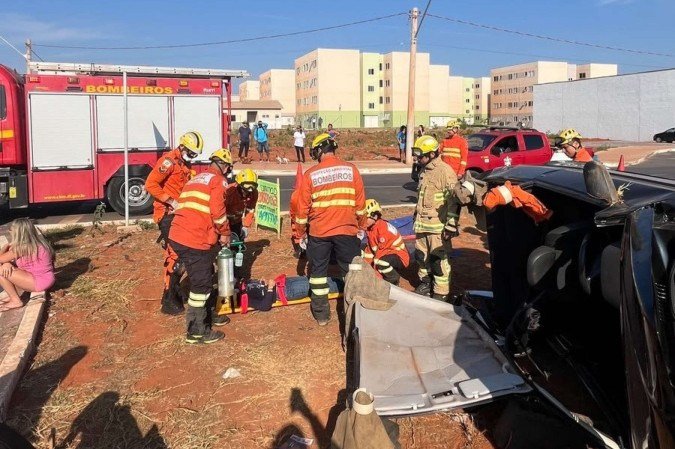 Sinistro de trânsito ocorreu no Paranoá - (crédito: Divulgação/CBMDF) Sinistro de trânsito ocorreu no Paranoá - (crédito: Divulgação/CBMDF)