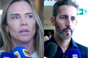  Celina Leão (PP) e Leandro Grass (PT) apostam em estratégias diferentes para reta final de campanha -  (crédito: Ed Alves/CB/DA Press)