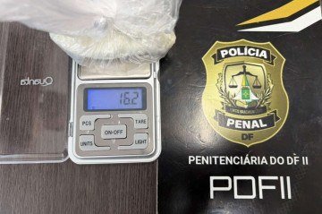 Segundo as informações da Polícia Penal do DF, as substâncias são avaliadas em R$ 100 mil - (crédito: Divulgação/PPDF) Segundo as informações da Polícia Penal do DF, as substâncias são avaliadas em R$ 100 mil - (crédito: Divulgação/PPDF)