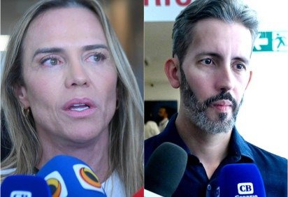  Celina Leão (PP) e Leandro Grass (PT) apostam em estratégias diferentes para reta final de campanha -  (crédito: Ed Alves/CB/DA Press)