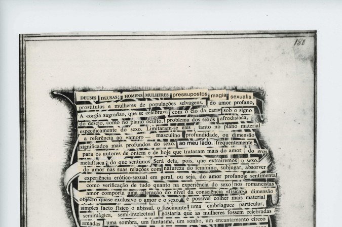 Fotomontagem da escritora Ana Miranda para o livro Mundo, mundo