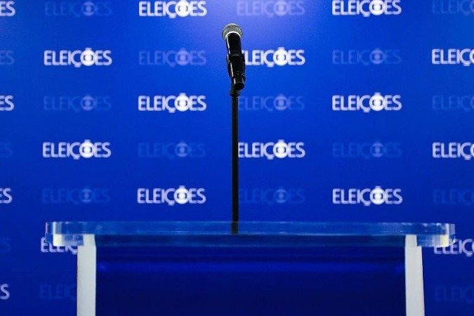 Renan Santos, Ronaldo Caiado e Augusto Cury, candidatos à Presidência do Brasil, participam de debate na TV Bandeirantes (Band TV), em São Paulo, em 23 de agosto de 2026 - (crédito: Saulo Dias/NurPhoto via Getty Images) Renan Santos, Ronaldo Caiado e Augusto Cury, candidatos à Presidência do Brasil, participam de debate na TV Bandeirantes (Band TV), em São Paulo, em 23 de agosto de 2026 - (crédito: Saulo Dias/NurPhoto via Getty Images)