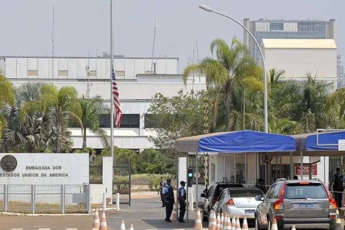 Embaixada dos Estados Unidos no Brasil - (crédito: Marcello Casal Jr/Agência Brasil) Embaixada dos Estados Unidos no Brasil - (crédito: Marcello Casal Jr/Agência Brasil)