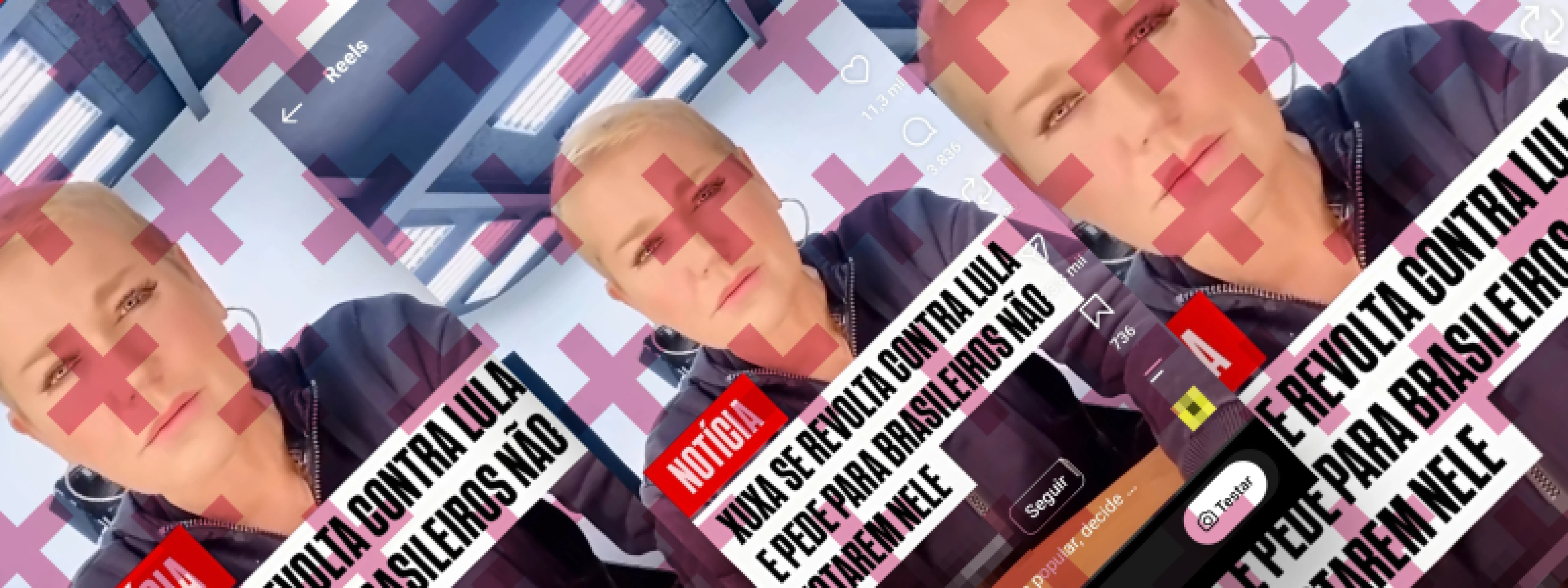 Vídeo de Xuxa criticando declaração sobre menores é de 2022 e foi direcionado a Bolsonaro. -  (crédito: Reprodução/Comprova )