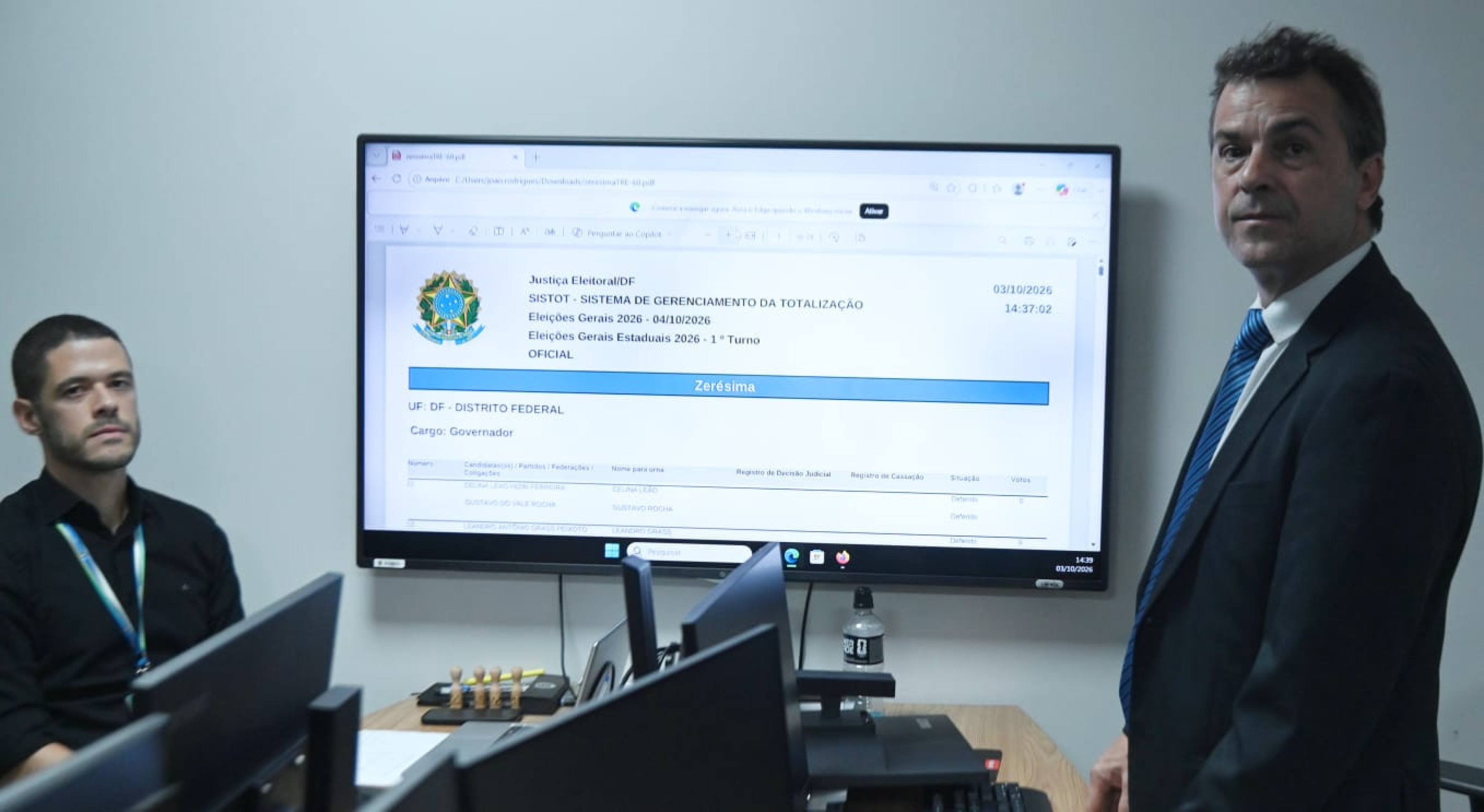 Andrey Bernardes mostrou como funciona o sistema que ir&aacute; contabilizar os votos