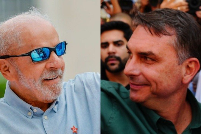 Lula e Flávio Bolsonaro, candidatos à presidência, com desempenho detalhado em nova pesquisa Datafolha - (crédito: Ricardo Stuckert e Vittor Sales) Lula e Flávio Bolsonaro, candidatos à presidência, com desempenho detalhado em nova pesquisa Datafolha - (crédito: Ricardo Stuckert e Vittor Sales)
