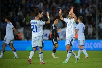 A Grécia continua sendo a sensação da Nations League: segurou a Alemanha neste domingo - (crédito: Aris Messiis/AFP) A Grécia continua sendo a sensação da Nations League: segurou a Alemanha neste domingo - (crédito: Aris Messiis/AFP)