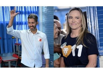 Celina e Grass v&atilde;o disputar segundo turno no DF  -  (crédito: Minervino J&uacute;nior e Carlos Vieira/CB/DA Press )