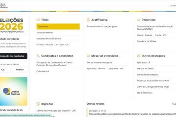 Sistemas do Tribunal Regional Eleitoral estão fora do ar - (crédito: Site do TRE) Sistemas do Tribunal Regional Eleitoral estão fora do ar - (crédito: Site do TRE)