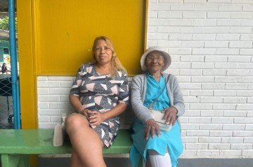 Helena Lopes, de 91 anos, mantêm sua tradição de votação - (crédito: Gabriela Cidade) Helena Lopes, de 91 anos, mantêm sua tradição de votação - (crédito: Gabriela Cidade)