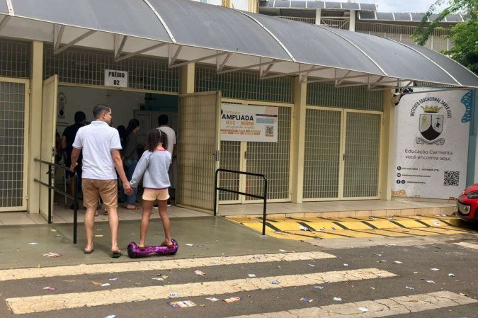 A escola não apresentava filhas, pela manhã - (crédito: Brunna Ramos) A escola não apresentava filhas, pela manhã - (crédito: Brunna Ramos)