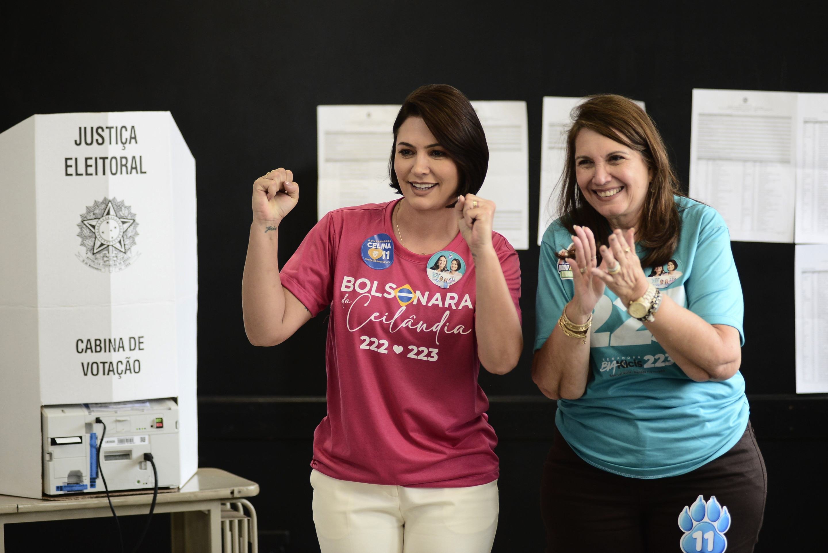 Michelle e Bia Kicis elegem dobradinha do PL para o Senado no DF