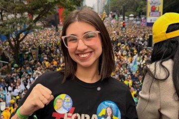 A vereadora de Praia Grande Maria Eduarda Campopiano (PL), de 23 anos, foi a candidata mais votada para deputada estadual de São Paulo nas eleições de 2026 - (crédito: Reprodução/ Redes sociais ) A vereadora de Praia Grande Maria Eduarda Campopiano (PL), de 23 anos, foi a candidata mais votada para deputada estadual de São Paulo nas eleições de 2026 - (crédito: Reprodução/ Redes sociais )