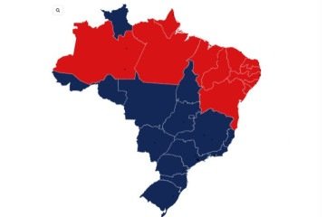 Flávio Bolsonaro vence em 14 estados e no DF, Lula em 12; veja mapa
 -  (crédito: Flourish)