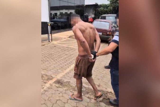 O homem foi autuado em flagrante por tentativa de feminicÃdio no contexto de violência doméstica e familiar - (crédito: Material cedido ao Correio) O homem foi autuado em flagrante por tentativa de feminicÃdio no contexto de violência doméstica e familiar - (crédito: Material cedido ao Correio)