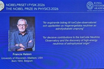 O físico belga Francis Halzen ganhou o Prêmio Nobel de Física por seu trabalho com partículas subatômicas no Polo Sul       -  (crédito: CHRISTINE OLSSON / TT NEWS AGENCY / AFP)