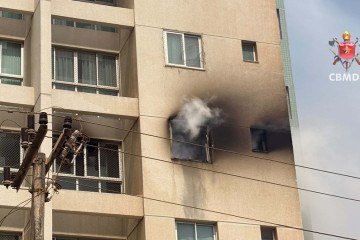 Vítima foi resgatada pelo Corpo de Bombeiros do DF -  (crédito: CBMDF/Divulgação)