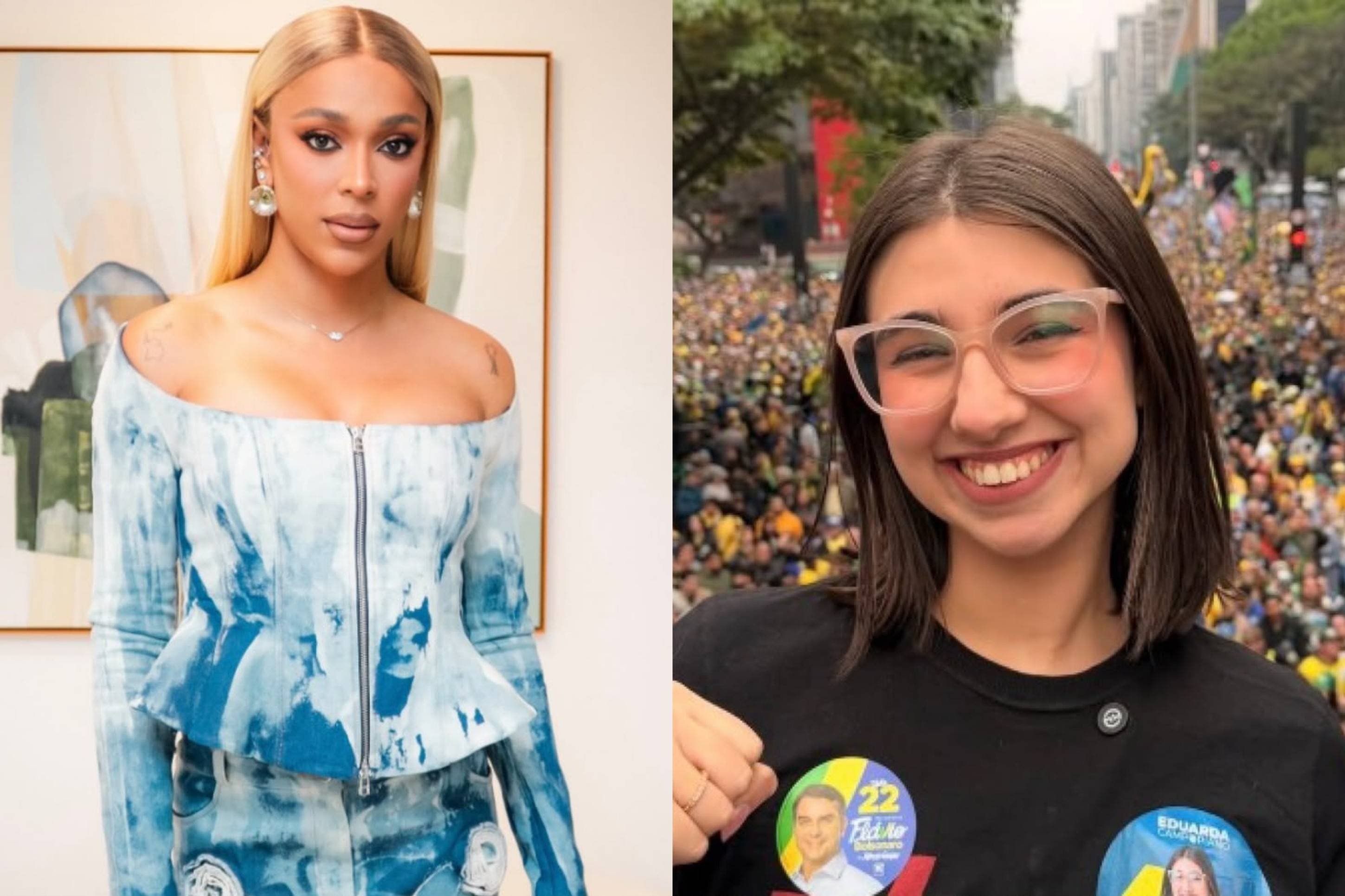 Sofia Favero aciona MP após fala de Campopiano contra Erika Hilton