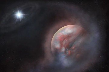 Um planeta emerge das cinzas de estrela, abrindo caminho na busca por novos mundos e exoplanetas - (crédito: Divulgação/Universidade de Warwick) Um planeta emerge das cinzas de estrela, abrindo caminho na busca por novos mundos e exoplanetas - (crédito: Divulgação/Universidade de Warwick)