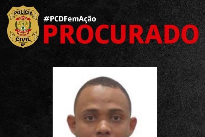 Foragido é responsável pela morte de jovem em 2022 - (crédito: Divulgação/PCDF) Foragido é responsável pela morte de jovem em 2022 - (crédito: Divulgação/PCDF)