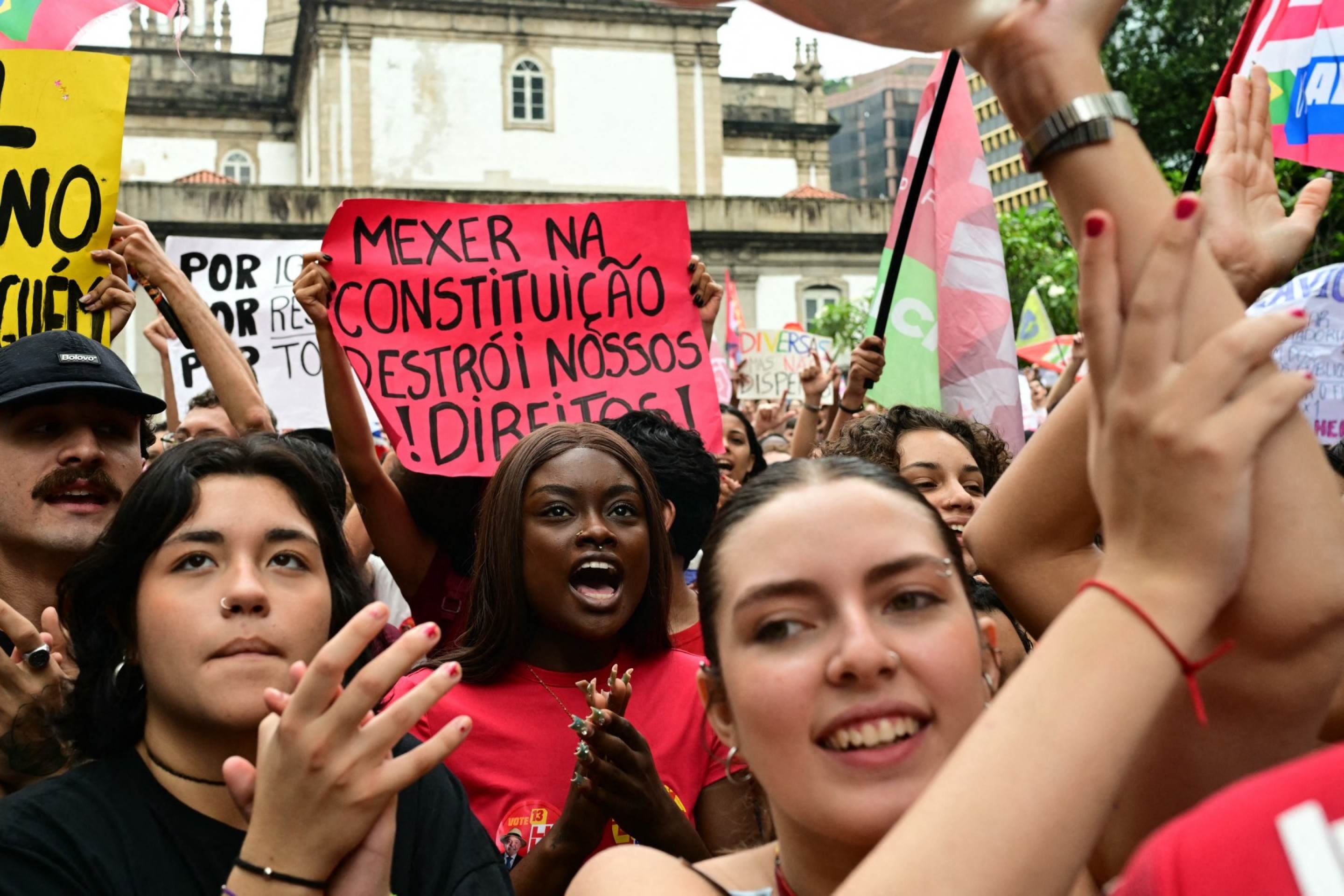 Manifesta&ccedil;&atilde;o a favor de Lula no Rio de Janeiro nesta quarta-feira (7/10)
