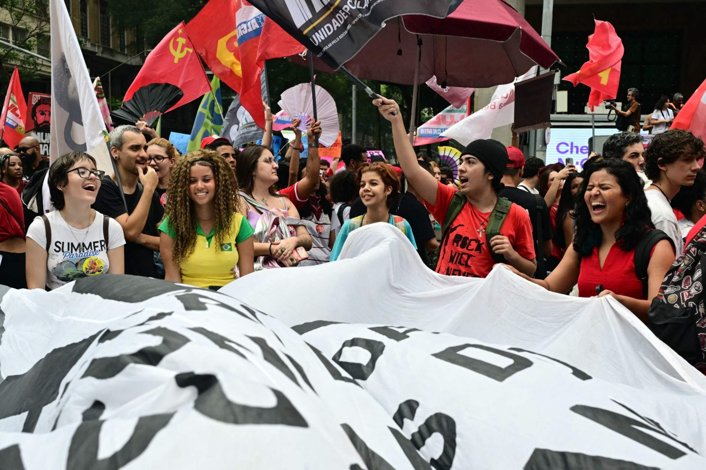 Manifesta&ccedil;&atilde;o a favor de Lula no Rio de Janeiro nesta quarta-feira (7/10)