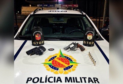 PMDF prende pai de v&iacute;tima por porte ilegal de arma de fogo, inj&uacute;ria e amea&ccedil;a -  (crédito: Divulga&ccedil;&atilde;o/PMDF) -PMDF prende pai de v&iacute;tima por porte ilegal de arma de fogo, inj&uacute;ria e amea&ccedil;a -  (crédito: Divulga&ccedil;&atilde;o/PMDF)