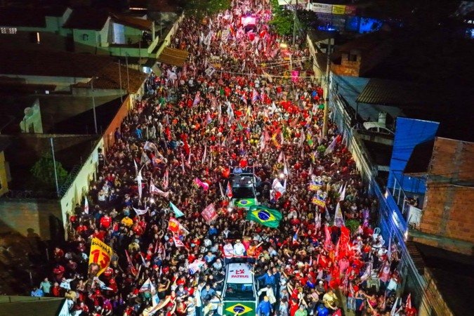17.09.2026 – Presidente da República, Luiz Inácio Lula da Silva, durante ato de campanha em Ceilândia (DF). -  (crédito:  Foto: Ricardo Stuckert.)
