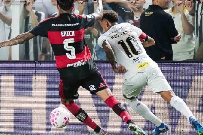 Neymar sai do banco e ajuda Santos a buscar empate contra o Flamengo na Vila - (crédito: Foto: Gilvan Souza / Flamengo) Neymar sai do banco e ajuda Santos a buscar empate contra o Flamengo na Vila - (crédito: Foto: Gilvan Souza / Flamengo)