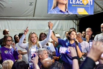 A ex-primeira-dama Michelle Bolsonaro esteve presente no encontro - (crédito: Vinícius Saiki/Divulgação) A ex-primeira-dama Michelle Bolsonaro esteve presente no encontro - (crédito: Vinícius Saiki/Divulgação)