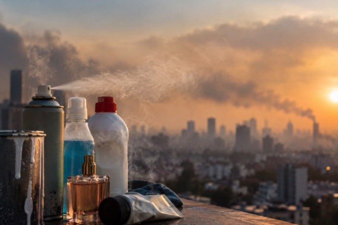 Produtos como cosméticos, tintas e material de limpeza, também contribuem para poluição do ar 